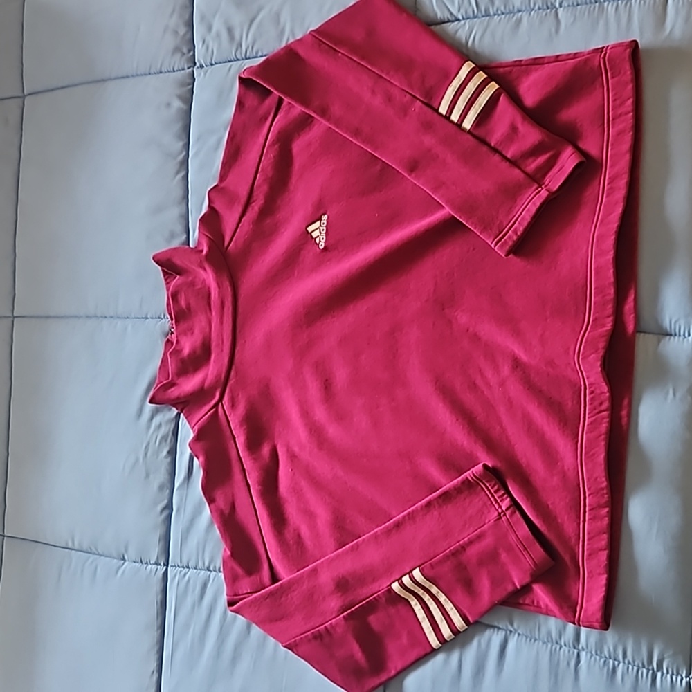 Adidas Burgundy sweatshirt high neck size M